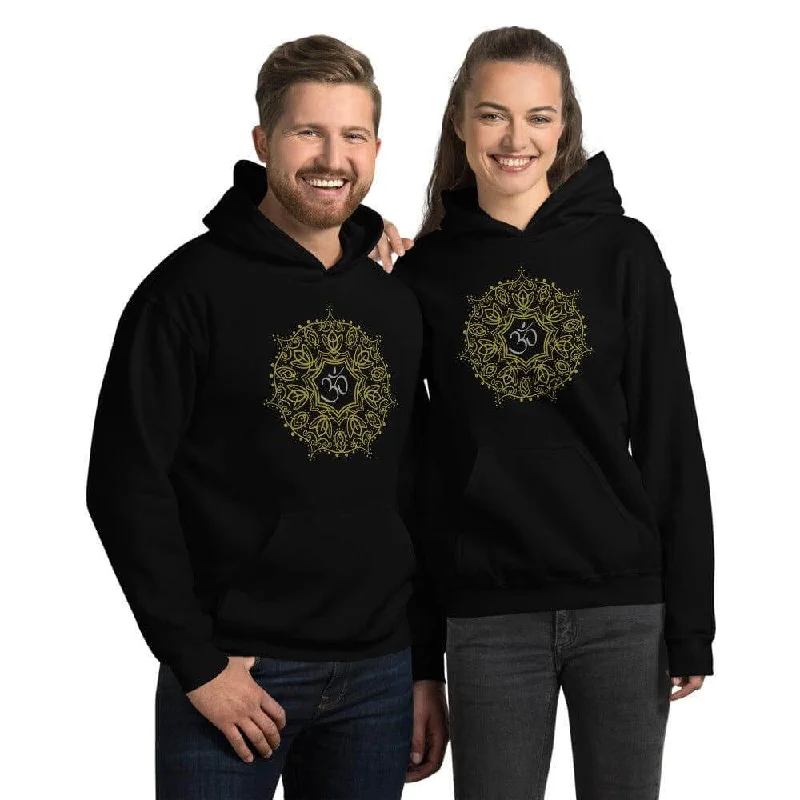 Mandala Om Symbol Yogi Yoga Unisex Hoodie Cozy Sweatshirts for Fall