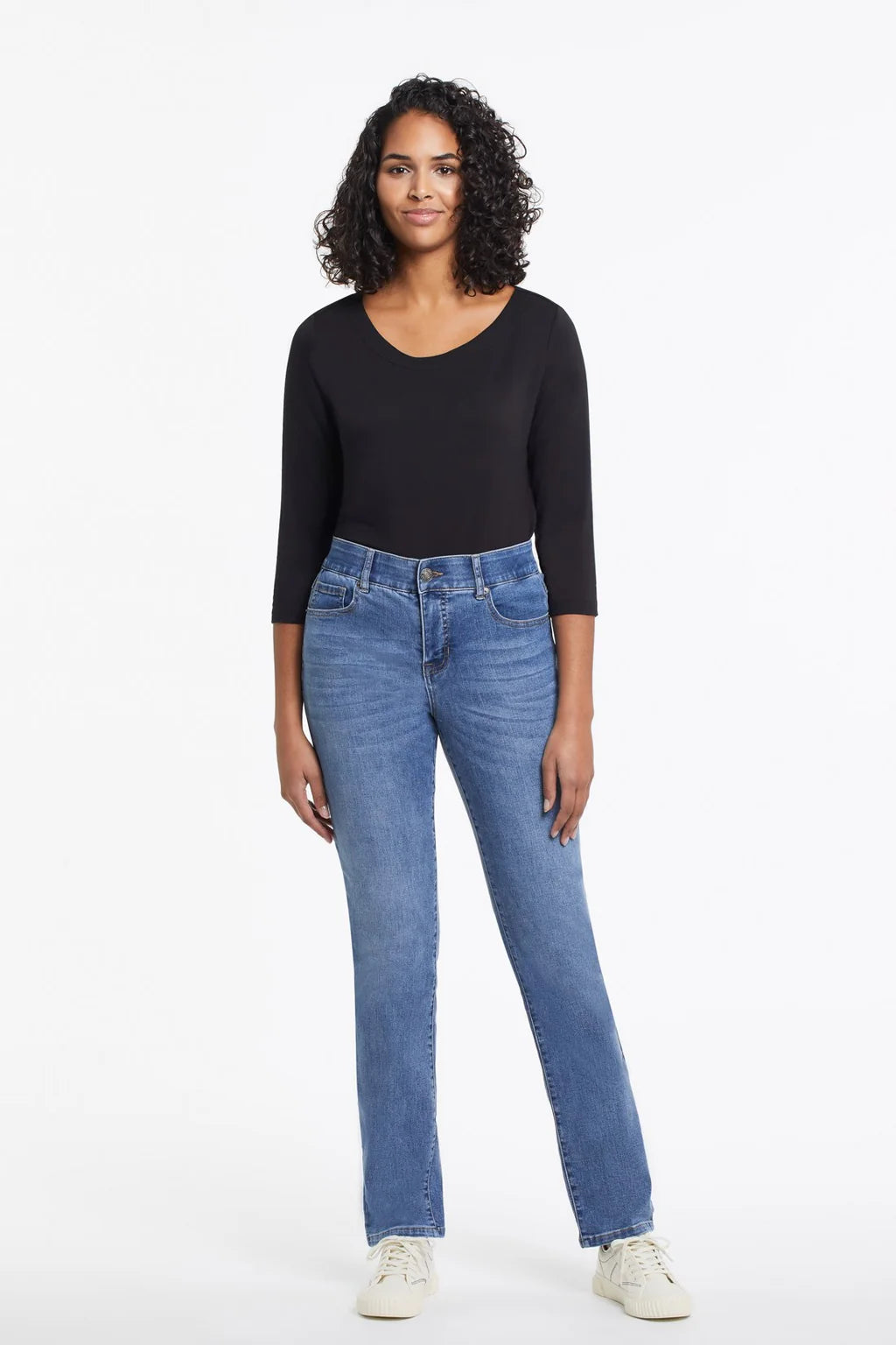 ECO FRIENDLY SOPHIA STRAIGHT LEG JEANS - DARK VINTAGE