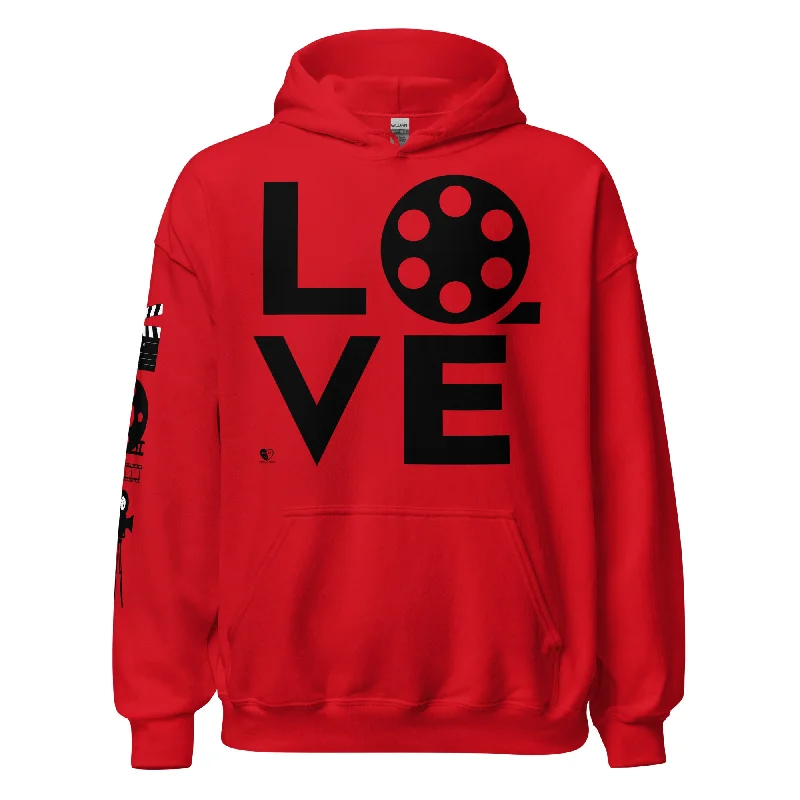 Love Filmmaking - Printed Staple Unisex Hoodie Relaxed Hoodie Sweatshirt Fit