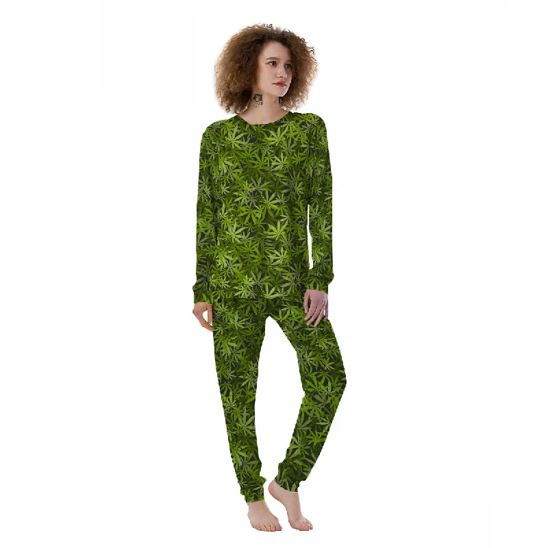 Pattern Leaf Marijuana Print Women's Pajamas Nordstrom pajama sets