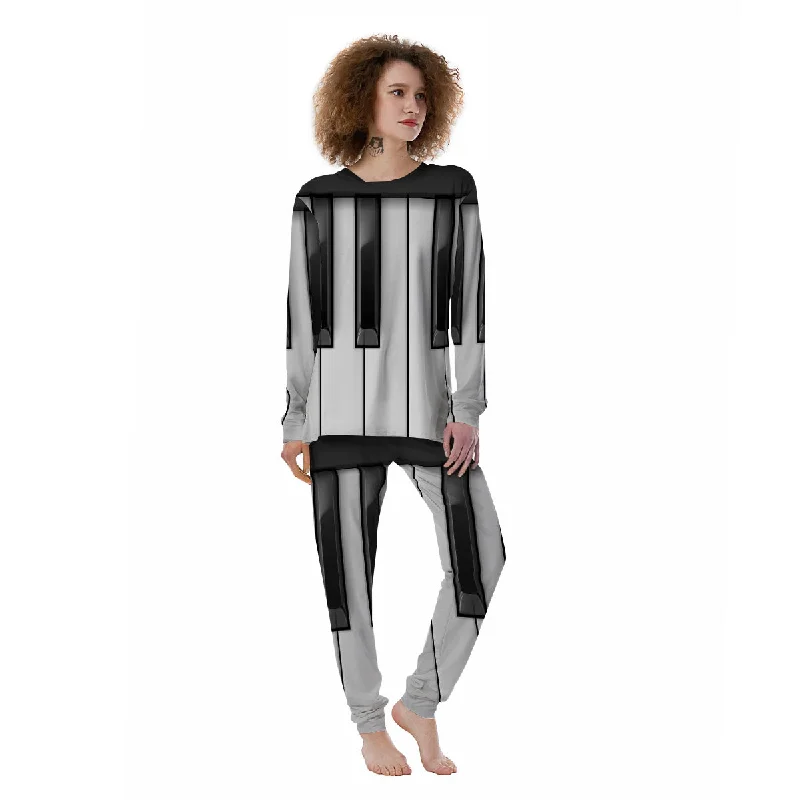 Piano Keyboard Print Women's Pajamas Unisex pajama sets