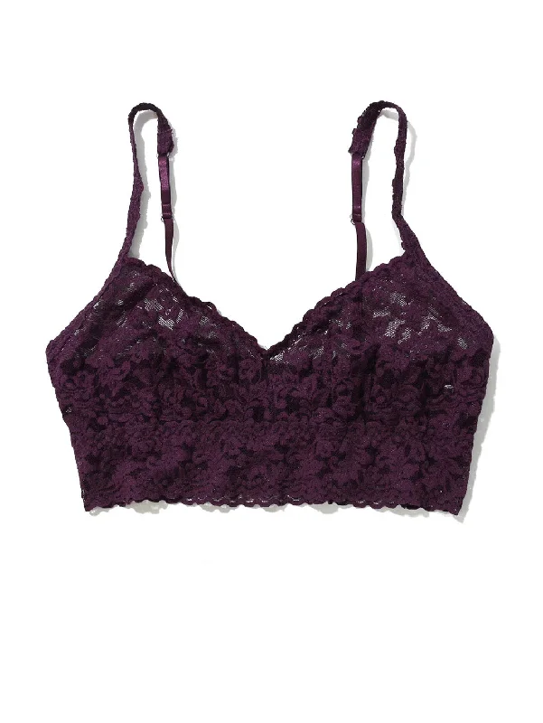 V-Neck Retro Lace Bralette - Stone Fruit Chic pajama sets