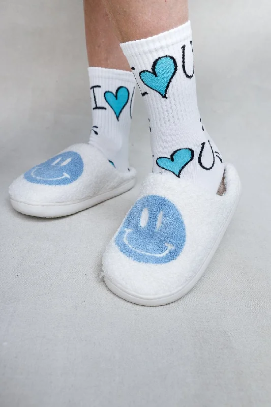 Smiley Full Slipper Cotton pajama sets