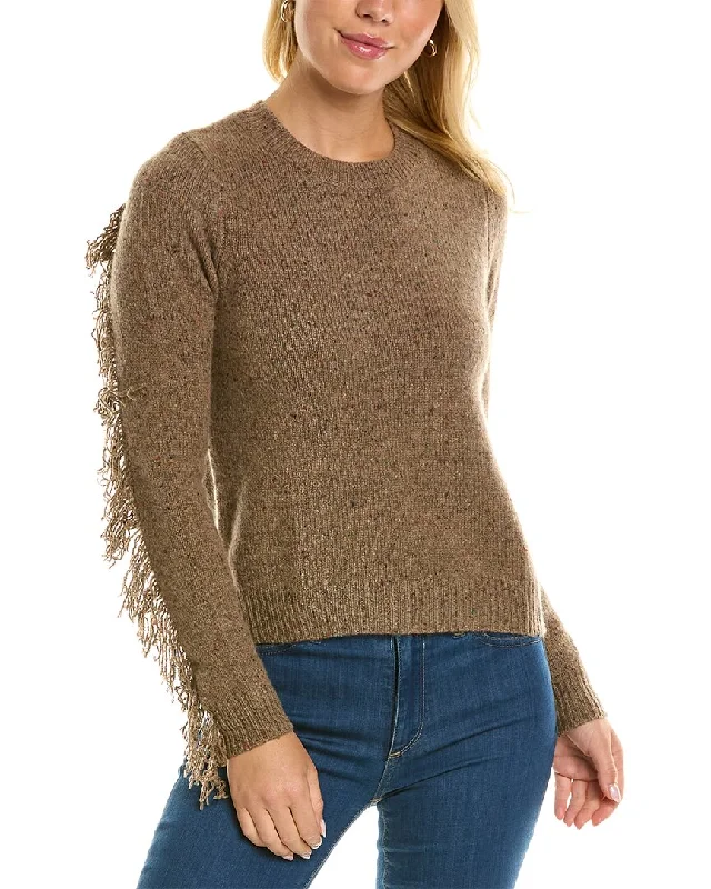 Autumn Cashmere Fringed Cashmere Sweater Trendy oversized sweaters