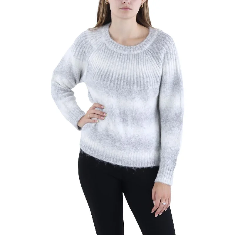 Womens Striped Pullover Crewneck Sweater Knitted sweaters