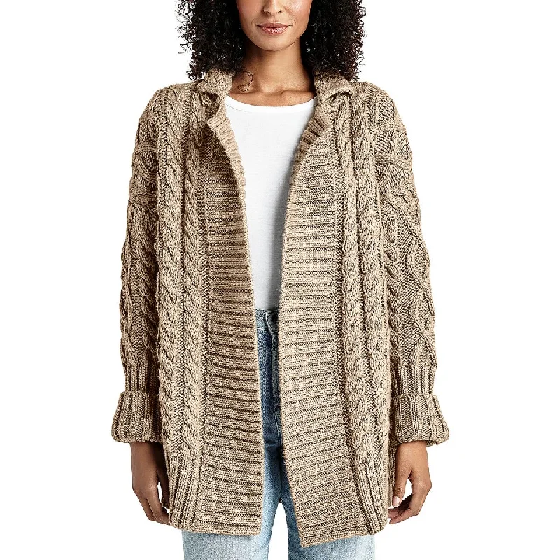 Josephine Womens Ribbed Trim  Acrylic Cardigan Sweater Moisture-wicking sweaters