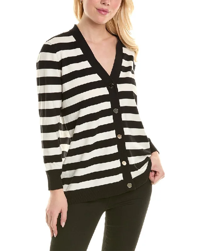 Jones New York Stripe Long Cardigan Vintage sweaters