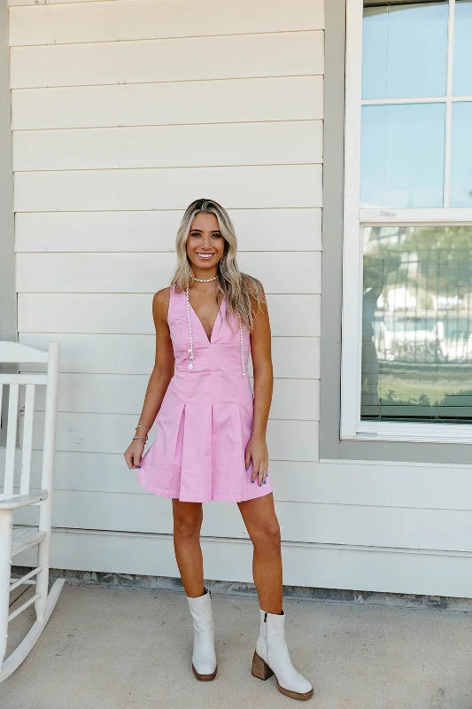 First Class Mini Dress - Pink Best mini dresses for elegant looks