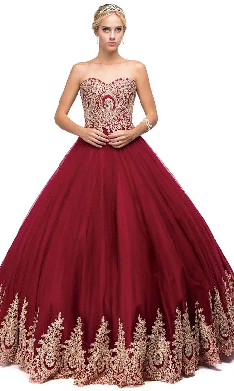 Dancing Queen - 1115 Bead Embellished Sweetheart Formal Ball Gown Best party dresses for plus size