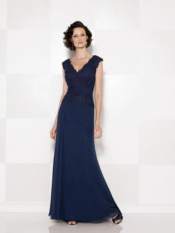 Cameron Blake V Neck Long Dress with Slit 114666 - 1 pc Navy Blue in Size 8, 1 pc Pink in Size 10 Available Sequin maxi dresses