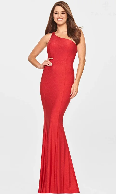 Faviana S10843 - Asymmetric Ruched Evening Dress Engagement party dresses