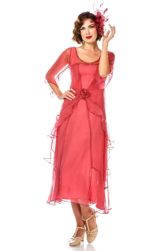 Great Gatsby Party Dress in Rose Blossom by Nataya Best party dresses for tall women