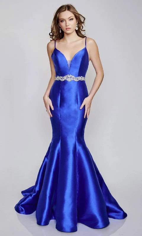 Nina Canacci - 2318 Spaghetti Strap Mermaid Gown Birthday party dresses