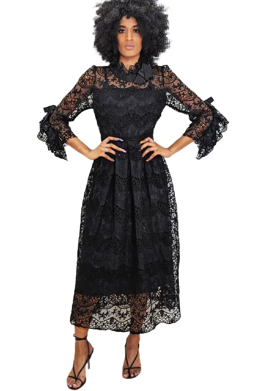 Long Sleeve Lace Midi Dress Edgy midi dresses