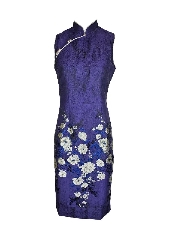 1240052 Floral Embroidery Cheongsam *Purple ASOS floral dresses