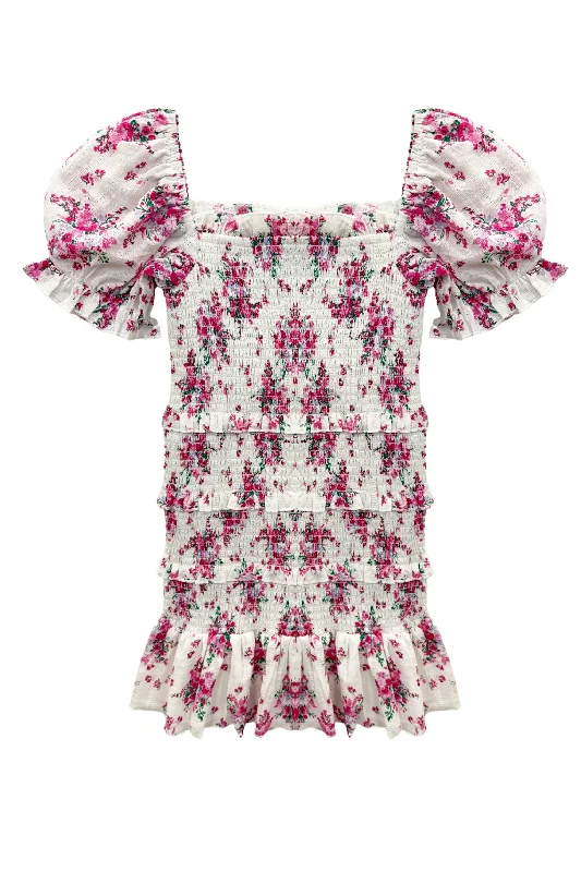 JUNIOR LAILA PRINT DRESS Plus size floral dresses