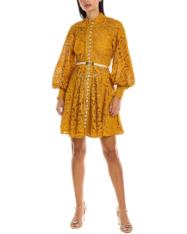 Zimmermann Anneke Lace Mini Dress Cozy Mini Skirt