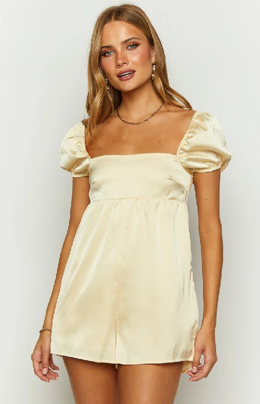 Khlo Yellow Playsuit Preppy unclassified dresses