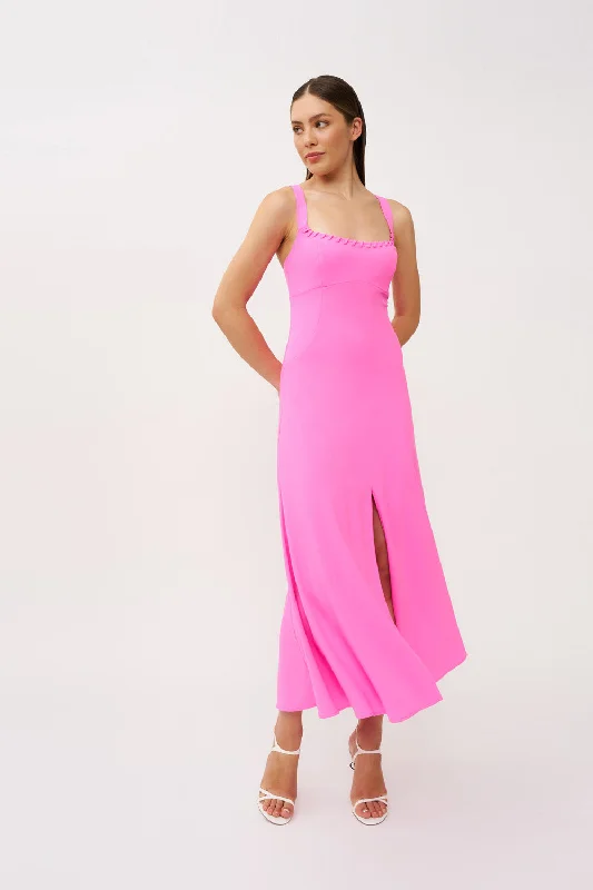 Madison Full Length Dress - Pink Beaded unclassified dresses