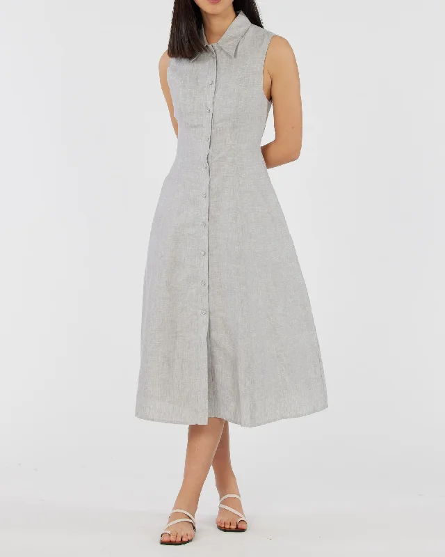 Vento Linen Dress - Cloud Graduation unclassified dresses