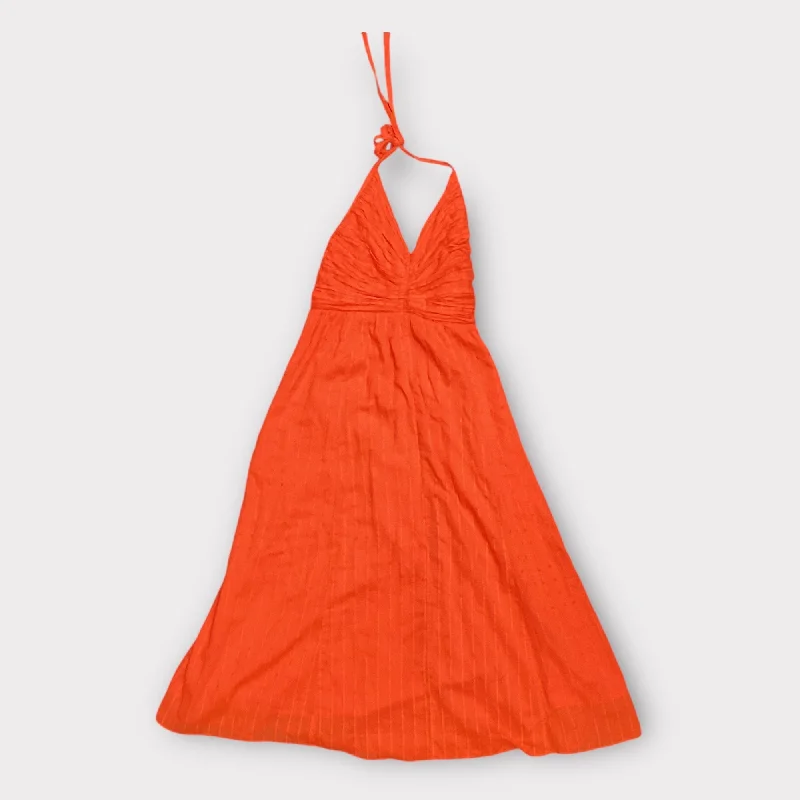 Dress Casual Midi By Free People In Orange, Size: S A-line Midi Skirt