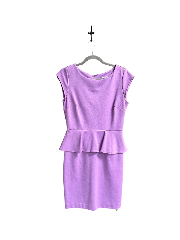 Dress Casual Midi By New York And Co In Purple, Size: S Button-front Midi Skirt