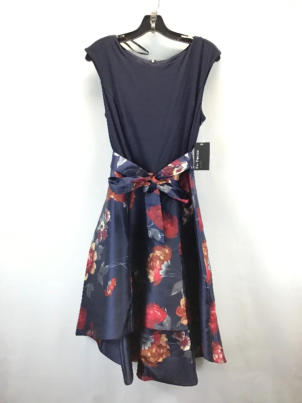 Dress Party Midi By Enfocus In Navy, Size: 12petite Casual A-line Skirt